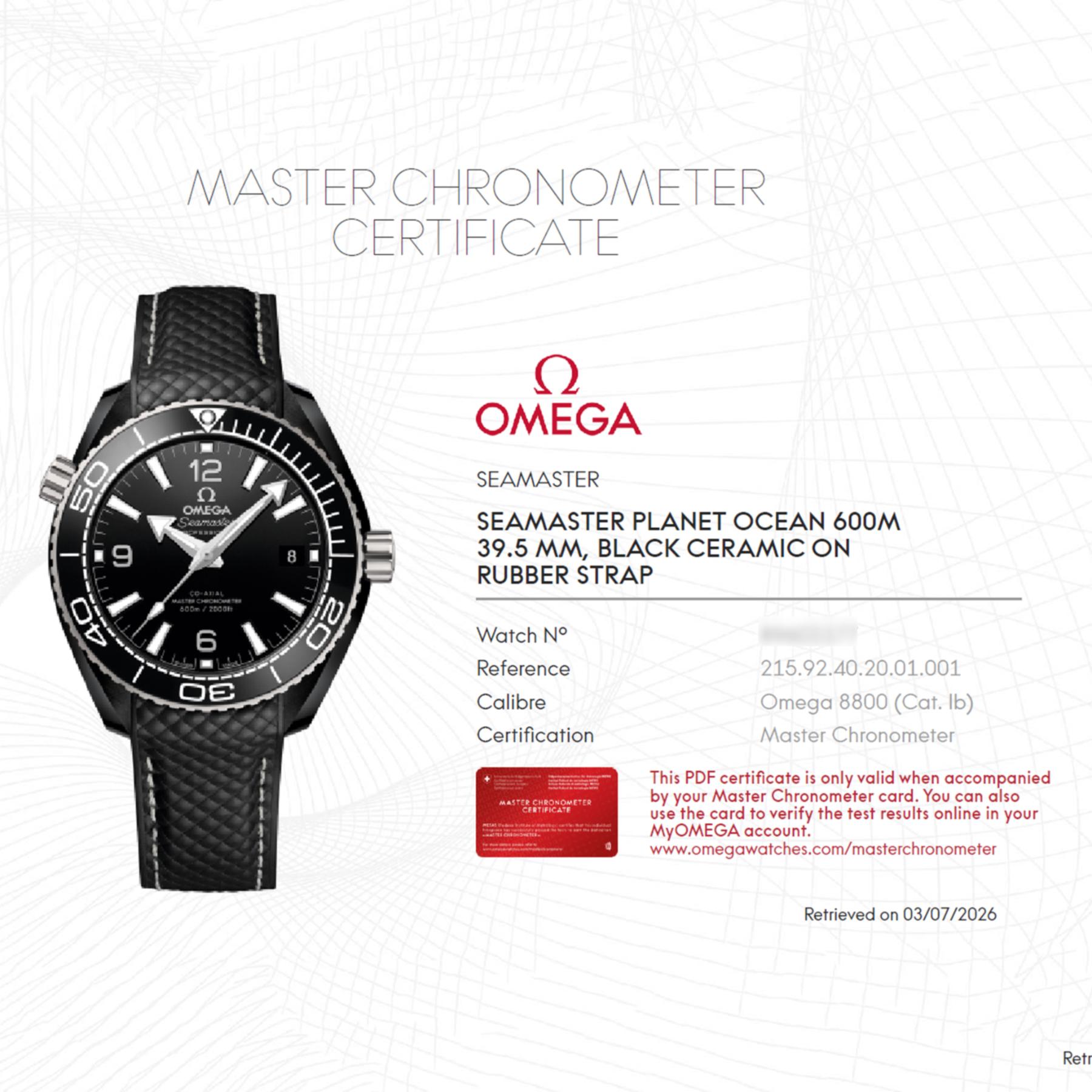 OMEGA Seamaster Planet Ocean 600M image 5